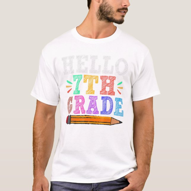 T-shirt Professeur amusant de 3ème année 7ème (Devant)