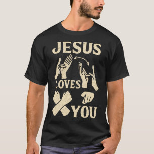 T-shirt Professeur Asl Langue Des Signes Américaine Chréti
