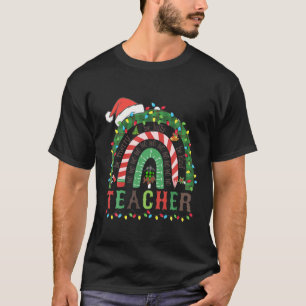 T-shirt Professeur Be Merry Be Jolly Be Kind Christmas Tre