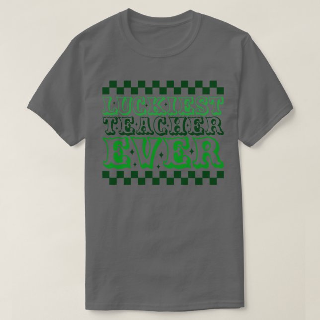 T-shirt Professeur chanceux jamais (Design devant)