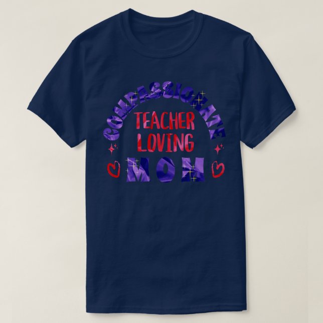 T-shirt Professeur compatissant Aimer maman (Design devant)