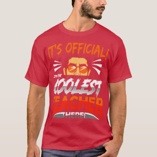 T-shirt Professeur Coolest enseignant
