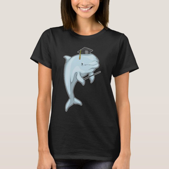 T-shirt Professeur Cylindre Dauphin (Devant)