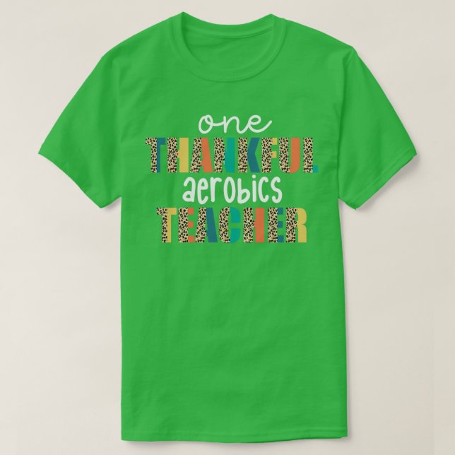 T-shirt Professeur d'aérobic (Design devant)
