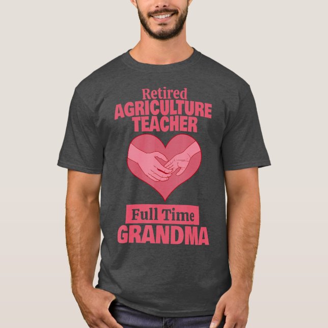 T-shirt Professeur d'agriculture à la retraite Grand-mère  (Devant)