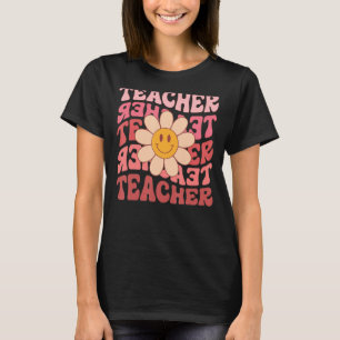 T-shirt Professeur Daisy Flowers Retro Super les années 70