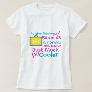 T-shirt Professeur d'algèbre identique à un professeur de