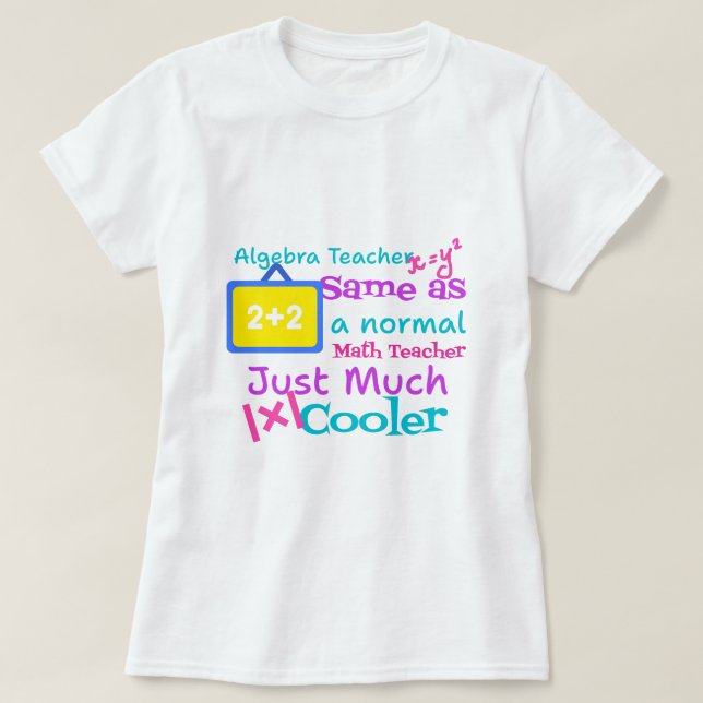 T-shirt Professeur d'algèbre identique à un professeur de  (Design devant)