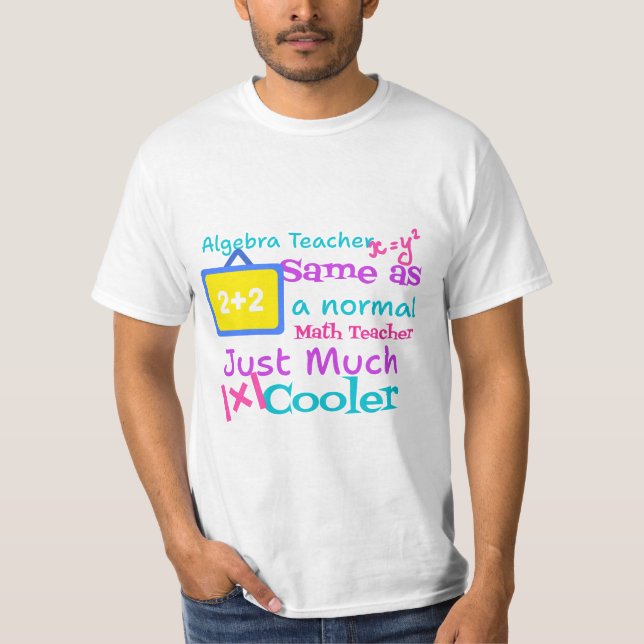 T-shirt Professeur d'algèbre identique à un professeur de  (Devant)