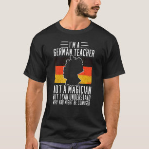 T-shirt Professeur d'allemand Drapeau de l'Allemagne Leçon
