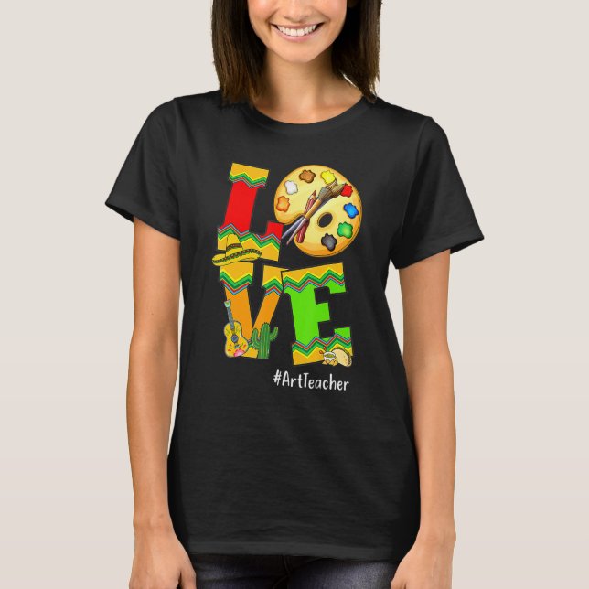 T-shirt Professeur d'Amour Happy Cinco De Mayo Fiesta Part (Devant)