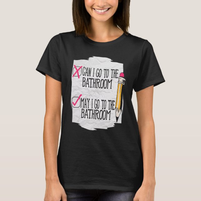 T-shirt Professeur d'anglais enseignant la grammaire à l'é (Devant)