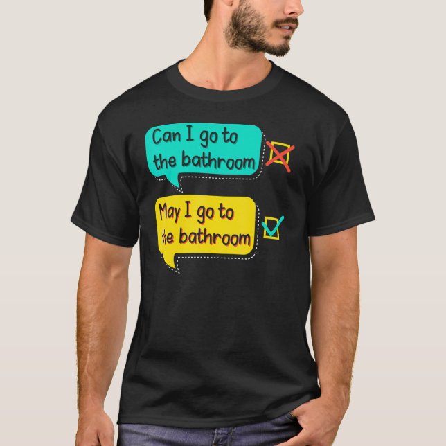 T-shirt Professeur d'anglais Enseignement de la grammaire  (Devant)