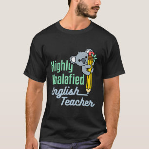T-shirt Professeur d'anglais Koala Fin d'année