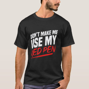 T-shirt Professeur d'anglais lisant de la littérature