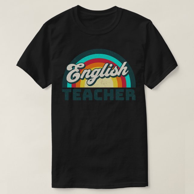 T-shirt Professeur d'anglais meilleur enseignant d'anglais (Design devant)