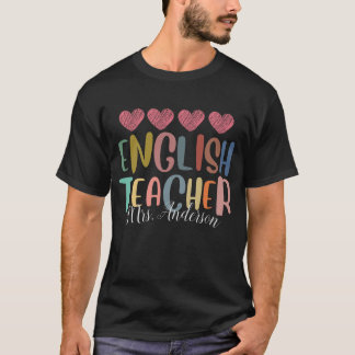 T-shirt Professeur d'anglais personnalisé