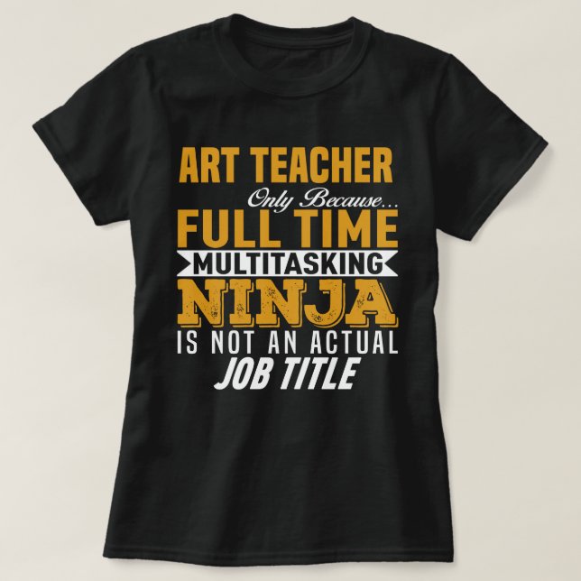 T-shirt Professeur d'art (Design devant)