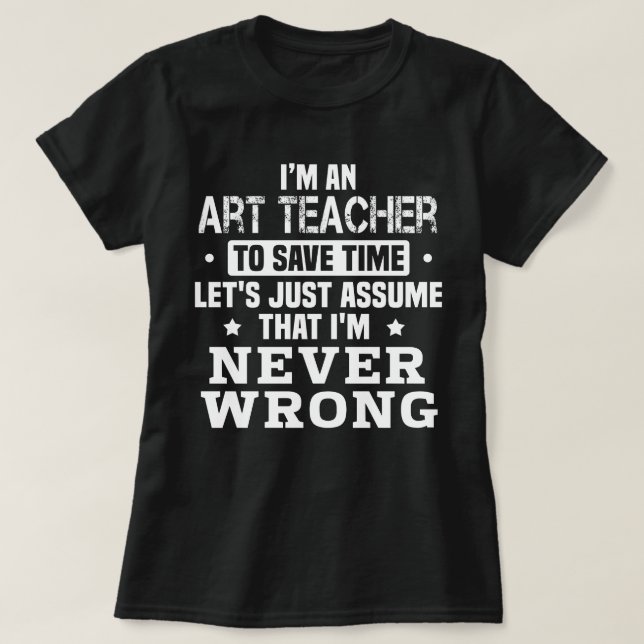 T-shirt Professeur d'art (Design devant)