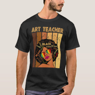 T-shirt Professeur d'art afro-américaines femmes histoire