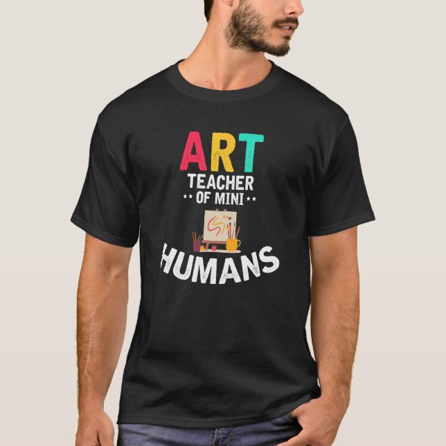 T-shirt Professeur D'Art De Mini Humains (Devant)