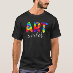 T-shirt Professeur d'art Tie Dye Retour à l'école Remercie