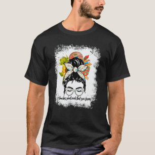 T-shirt Professeur d'art Vie Fou Chignon Retour à l'école