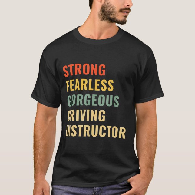 T-shirt Professeur d'auto-école moniteur d'auto-école  (Devant)