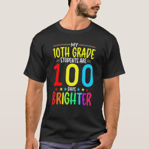 T-shirt Professeur de 10e année 100 jours plus brillants 1