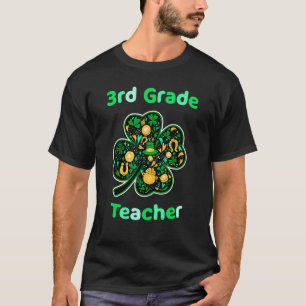 T-shirt Professeur de 3e année drôle de St Patrick's Day