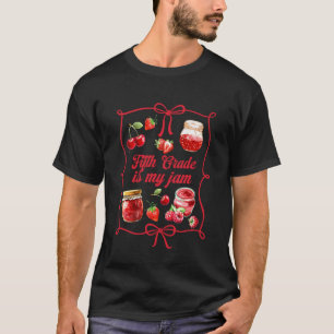 T-shirt Professeur de 5e année Squad Strawberry Cinquième