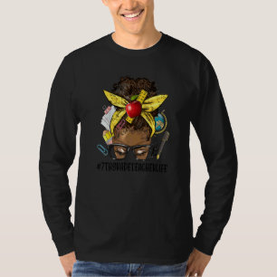 T-shirt Professeur de 7e année vie Afro Mois de l'histoire