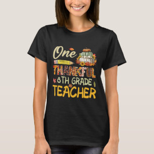 T-shirt Professeur de 8e année reconnaissant Citrouille d'