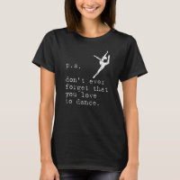 Professeur de ballet n'oubliez pas que vous aimez
