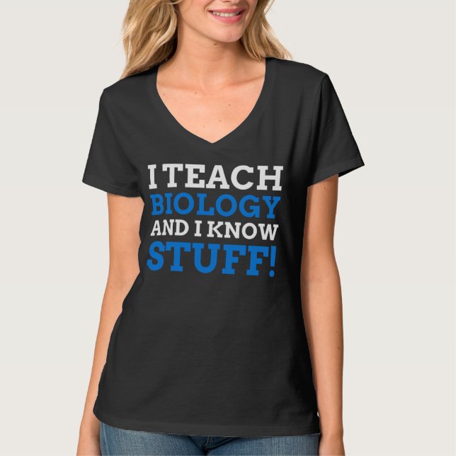T-shirt Professeur de biologie (Devant)