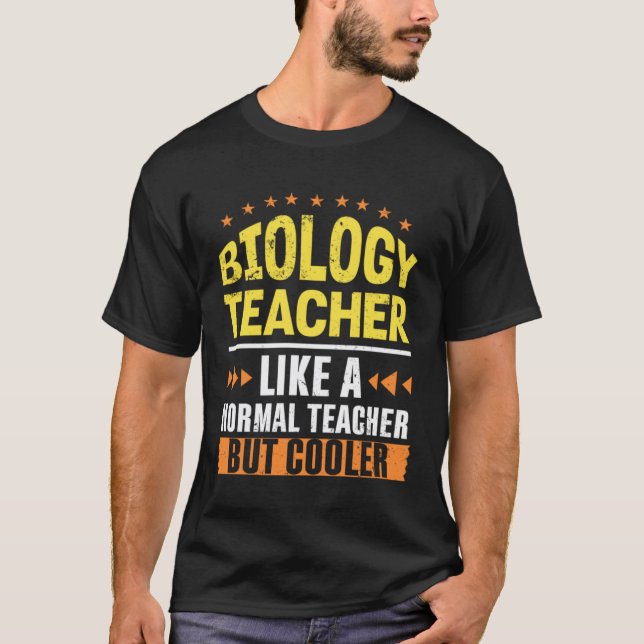 T-shirt Professeur de biologie comme un professeur normal  (Devant)