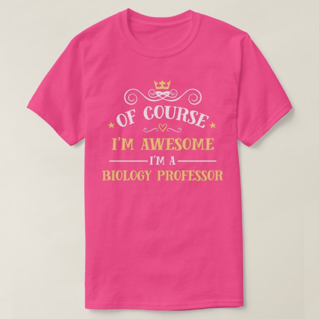T-shirt Professeur de biologie génial Professeur fier (Design devant)