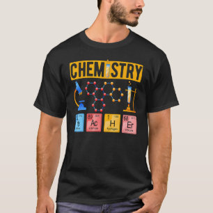 T-shirt Professeur de chimie Éléments chimiques Enseigneme