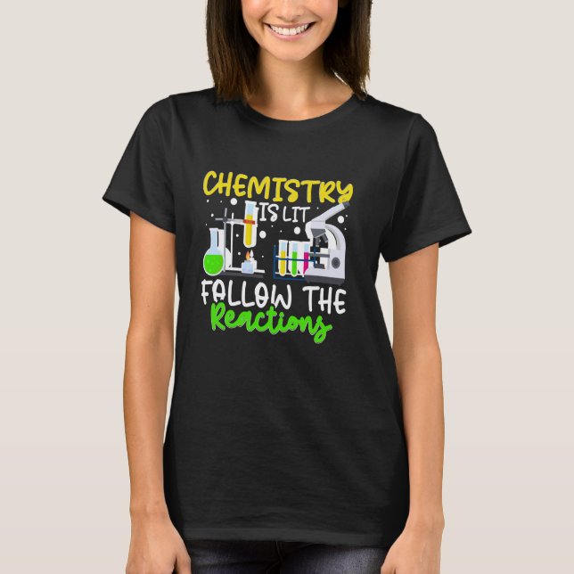 T-shirt Professeur de chimie Professeur de sciences Nerd F (Devant)