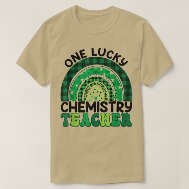 T-shirt Professeur de chimie Rainbow Jour de la Saint Patr (Design devant)