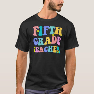 T-shirt Professeur de cinquième année Premier jour de reto