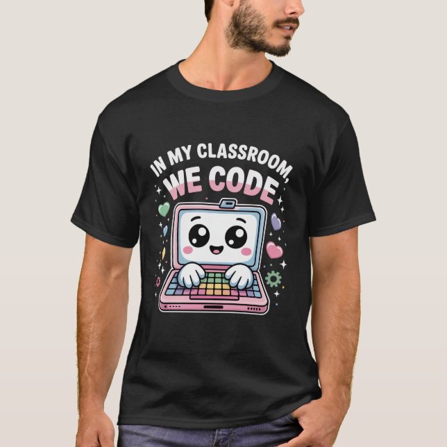 T-shirt Professeur de codage mignon – Informatique Kawaii (Devant)