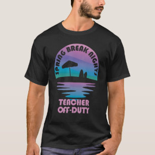 T-shirt Professeur de congé de printemps Coucher de soleil