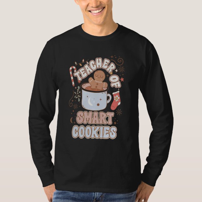T-shirt Professeur de cookies intelligents Groovy Gingerbr (Devant)