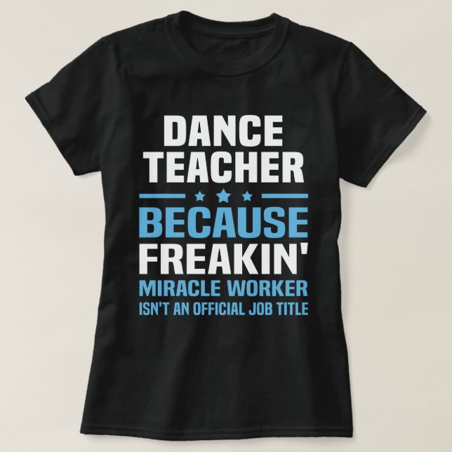 T-shirt Professeur de danse (Design devant)