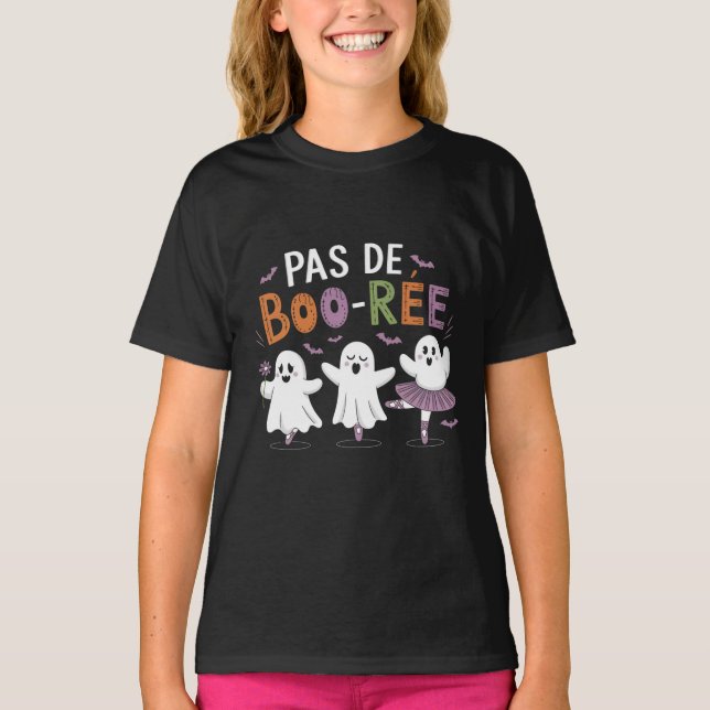 T-shirt Professeur de danse de ballet fantôme Pas de BOO-r (Devant)