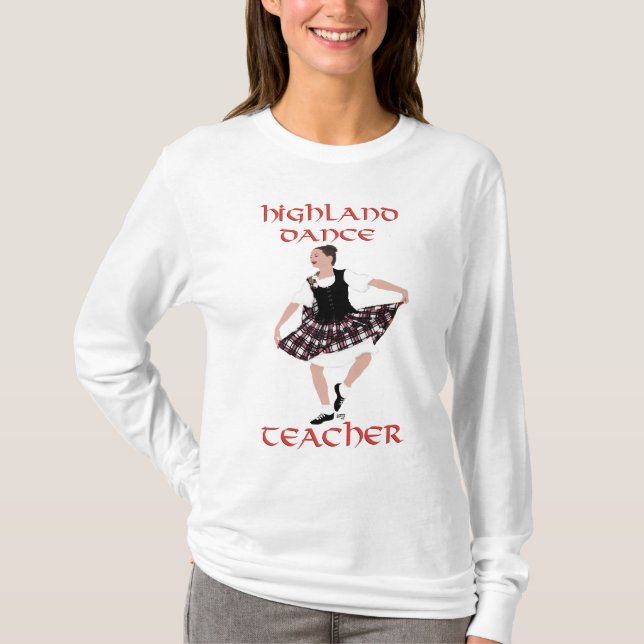T-shirt Professeur de danse highland - Danses campagnardes (Devant)
