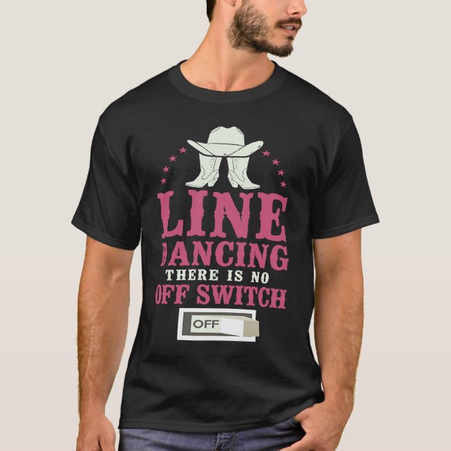 T-shirt Professeur de Danse Line Dancing Line Dancing Il Y (Devant)