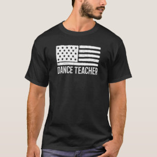 T-shirt Professeur de danse patriotique 4 juillet drapeau 
