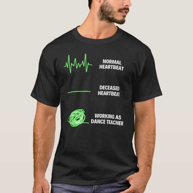 T-shirt Professeur de danse Professeur de danse Danseur (Devant)